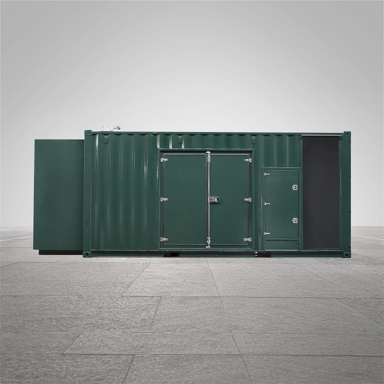 1,000-1,100 kVA generator set prepared to operate in low sound conditions