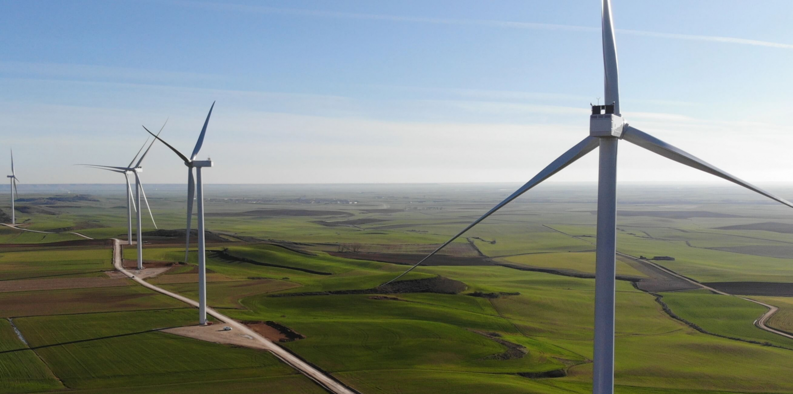View of a wind farm