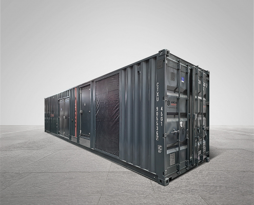 Containerized soundproof generator sets