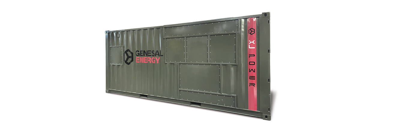 Generator set for mobile water generation plant