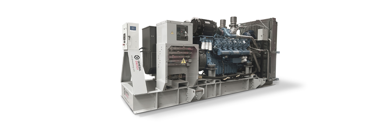 Custom generator set designed by Genesal Energy to ensure continuous power at Montecelo Hospital.