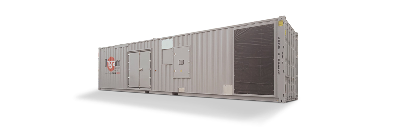 Soundproof generator set in a 40’ container designed for Manchester Royal Infirmary.