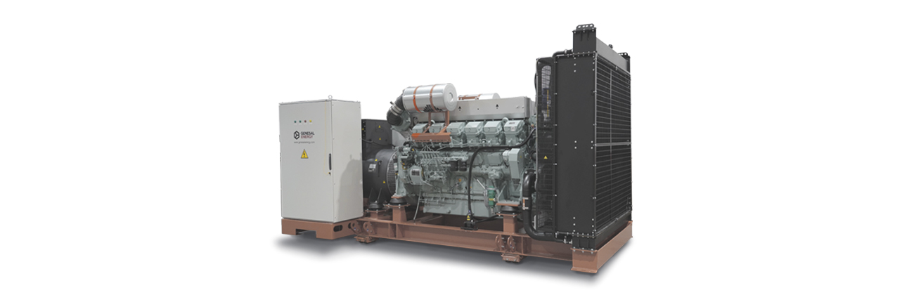 Open generator set by Genesal Energy installed in an automotive plant in Guanajuato, Mexico.