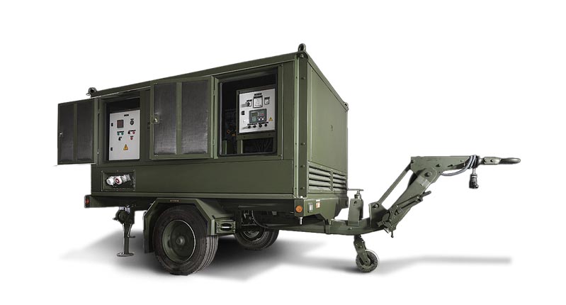 Mobile lighting towers for military applications