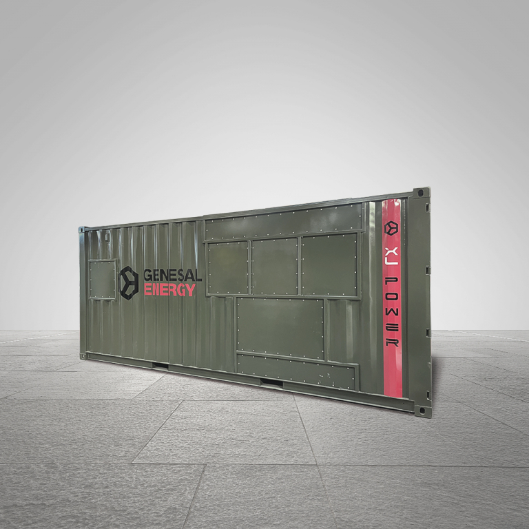 Alimentation de secours de Genesal Energy pour une centrale mobile de production d'eau