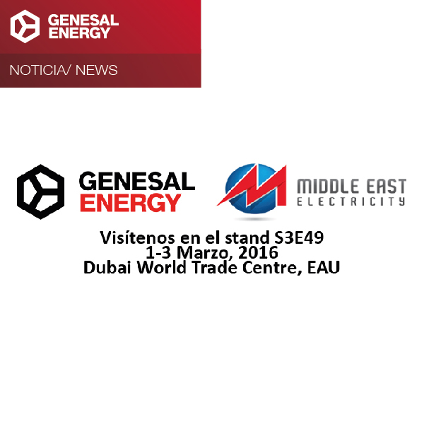 genesal energy presente middle east electricity dubai
