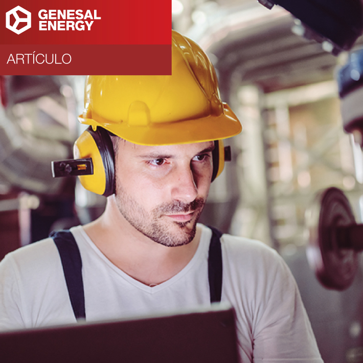 Técnico pensando como conectar un grupo electrógeno