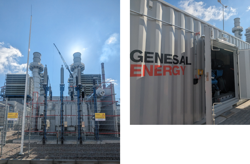 Details of the generator set at the Poznan cogeneration plant.