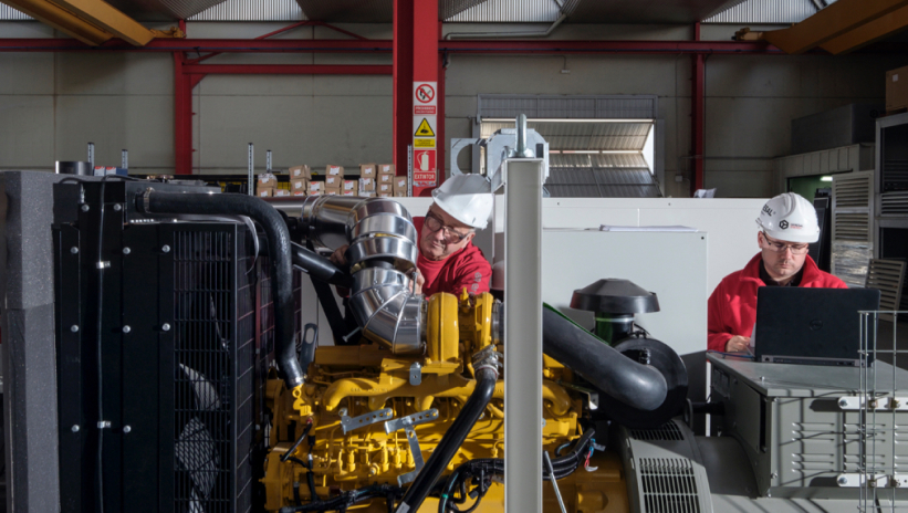 Genesal Energy technicians performing safety and functionality tests.