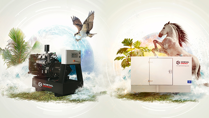 Visual comparison of Genesal Energy generator sets highlighting operating costs for diesel and gas generator sets.
