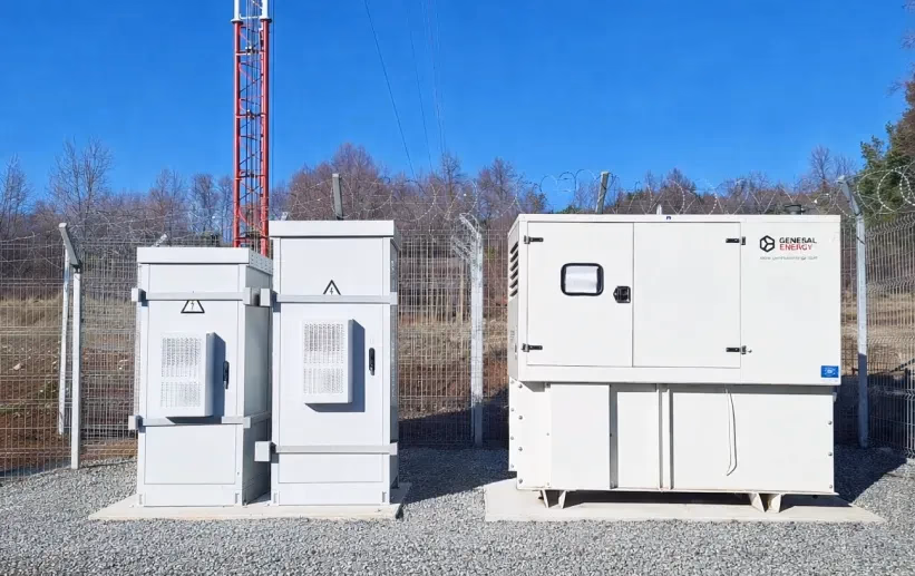 Grupo electrógeno instalado en el megaproyecto de telecomunicaciones